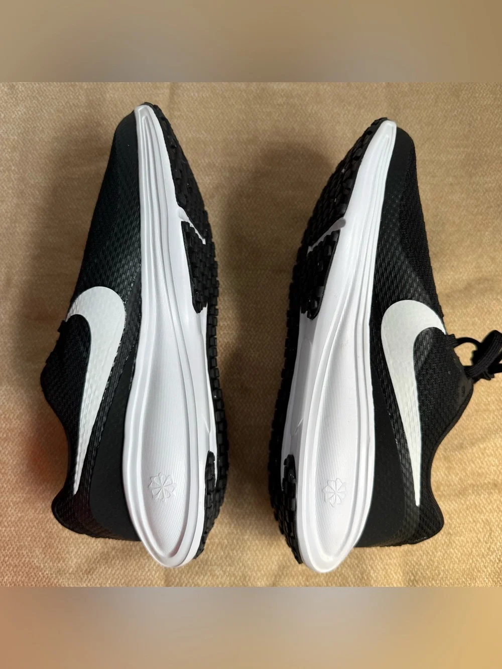 Size 6.5 US Women's- Nike Revolution 8 Black White.